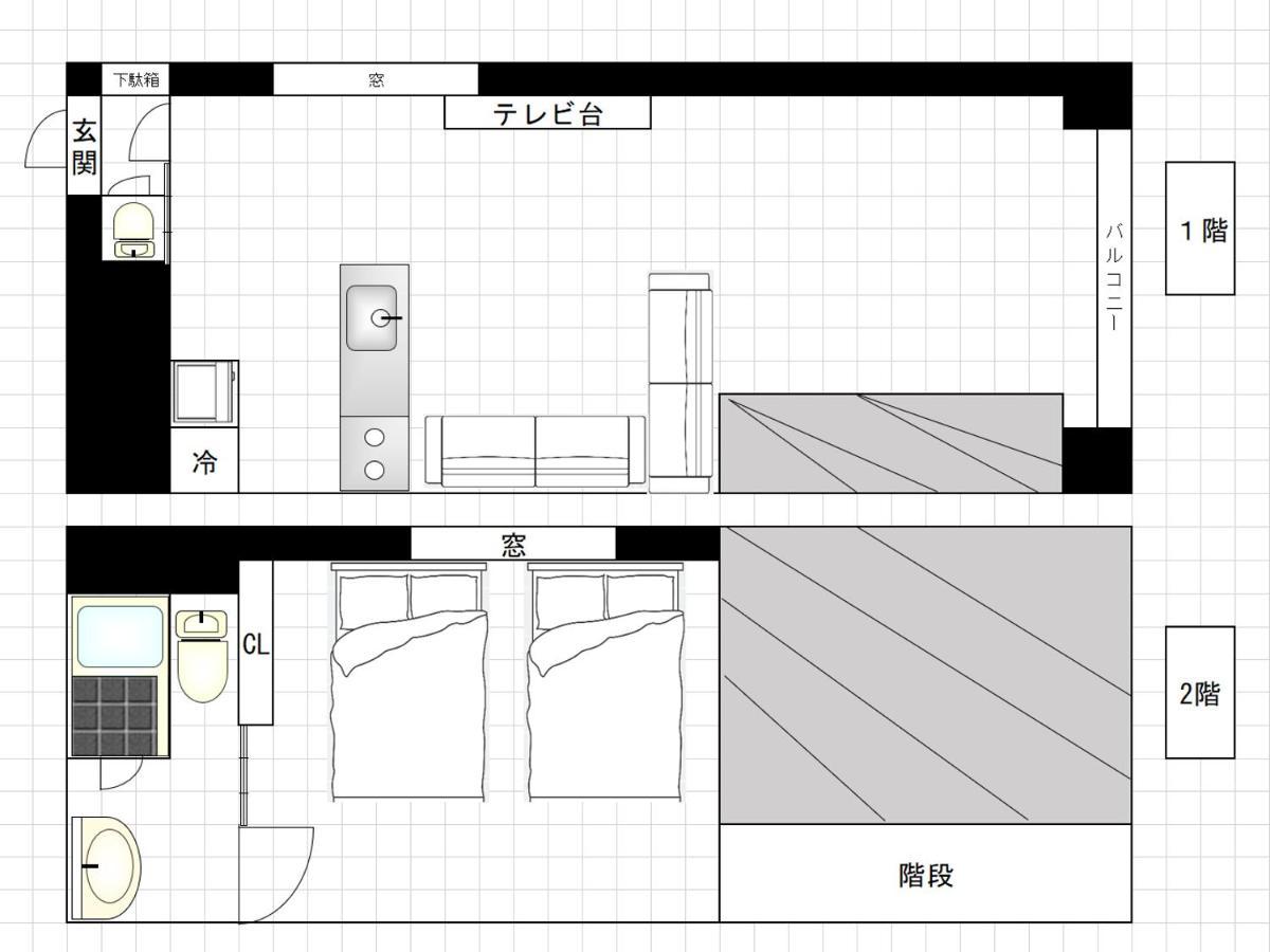 I Cube Kozu Apartment Ósaka Exteriér fotografie